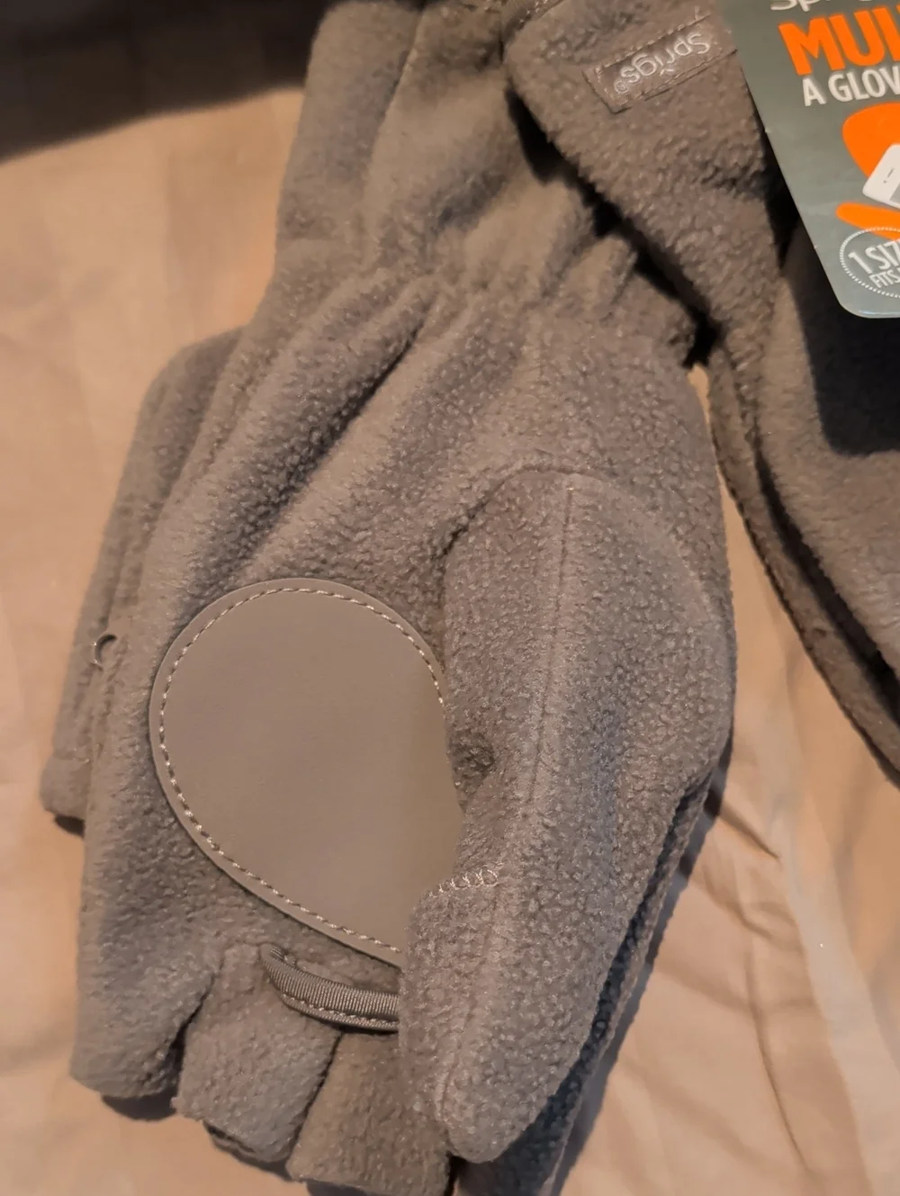 Sprigs Gray Convertible Multi-Mitts for Women